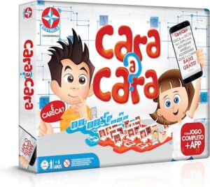 Jogo Cara a Cara Estrela 53 Peças clássico jogo de estratégia e raciocínio para crianças e família
