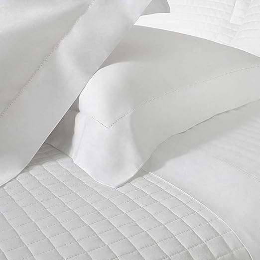 Jogo de Cama Queen Buddemeyer 300 Fios branco em cetim 100% algodão fio penteado com 4 peças