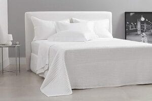 Jogo de Cama Queen Buddemeyer 300 Fios branco em cetim 100% algodão fio penteado com 4 peças