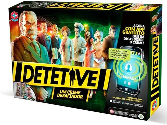 Jogo Detetive com Aplicativo Estrela jogo de mistério e investigação com app interativo