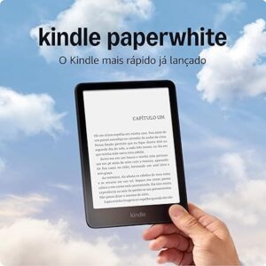 Kindle Paperwhite 16 GB com tela antirreflexo de 7 polegadas, iluminação ajustável e bateria de até 12 semanas