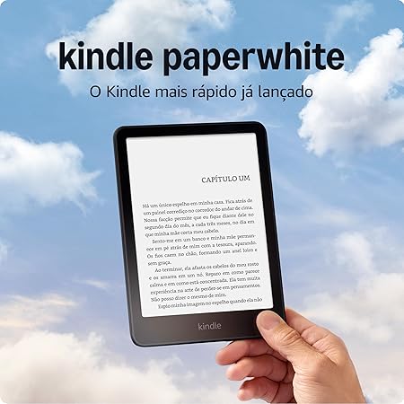 Kindle Paperwhite 16 GB com tela antirreflexo de 7 polegadas, iluminação ajustável e bateria de até 12 semanas