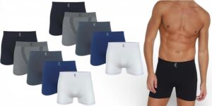Kit 10 Cuecas Boxer Polo London Club microfibra sem costura masculina