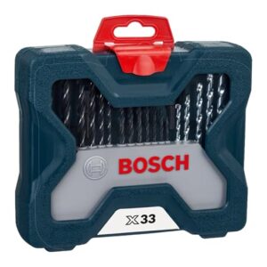 Kit de Pontas e Brocas Bosch X-Line 33 Peças com Maleta Organizadora