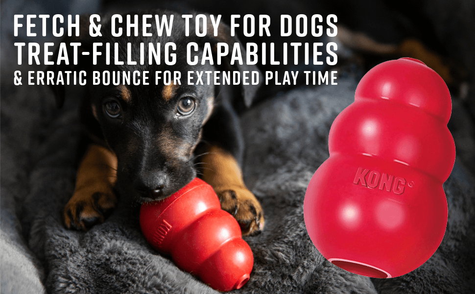 Brinquedo Kong Classic Medium para Cães com Dispenser de Petiscos e Estimulação Mental - Imagem 3