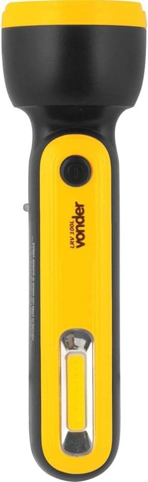 Foco Lanterna Recarregável Vonder LRV 100L com luz frontal e iluminação lateral LED