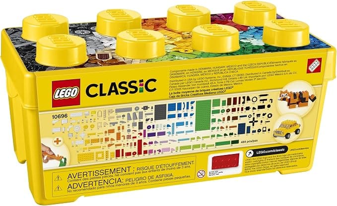 LEGO Classic Caixa Média de Peças Criativas 10696 com 484 Peças para Construção - Imagem 5