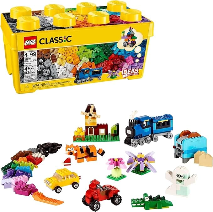 LEGO Classic Caixa Média de Peças Criativas com 484 peças coloridas para construção infantil
