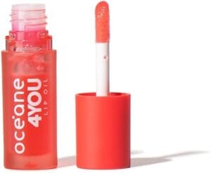 Lip Oil Océane 4 You Punch Rosa hidratante labial com ácido hialurônico e vitamina E
