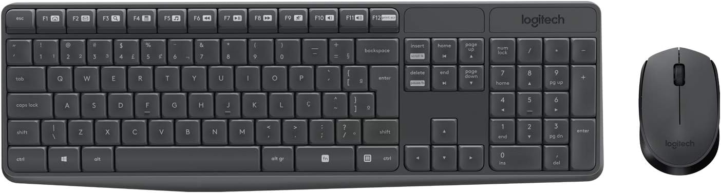 Combo Teclado e Mouse Sem Fio Logitech MK235 ABNT2 USB com Longa Duração de Bateria - Imagem 7