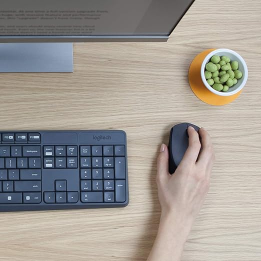 Combo Teclado e Mouse Sem Fio Logitech MK235 ABNT2 USB com Longa Duração de Bateria - Imagem 14