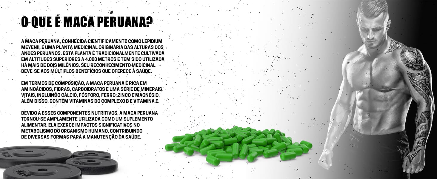 Maca Peruana Negra 2000mg 120 Cápsulas Premium Importada Snake Dragon - Imagem 3