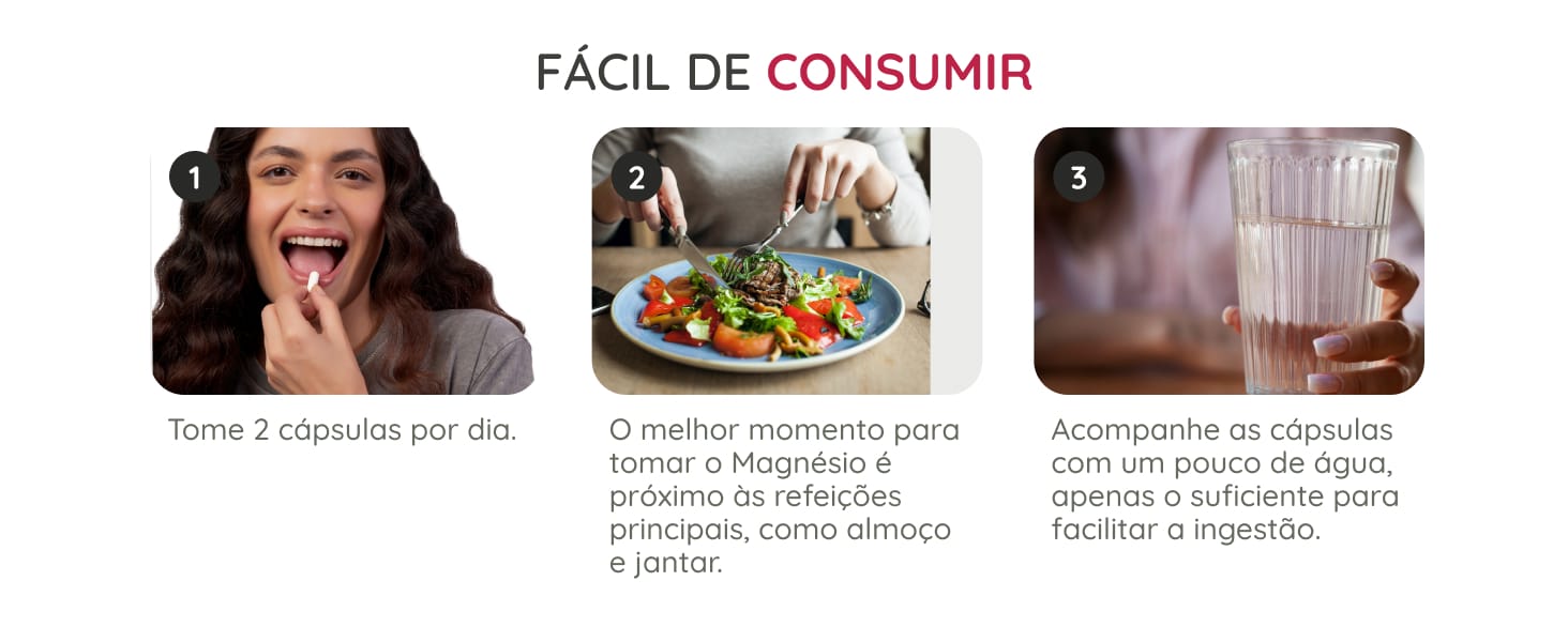 Magnésio Quelato Trio Vhita com Vitamina B6 60 Cápsulas - Imagem 2