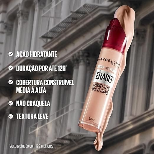 Maybelline Instant Age Rewind Corretivo Líquido Multiuso 120 Light 6ml - Imagem 11