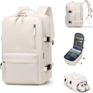 Mochila de Viagem Expansível Romantic Crown feminina para notebook e bagagem de mão