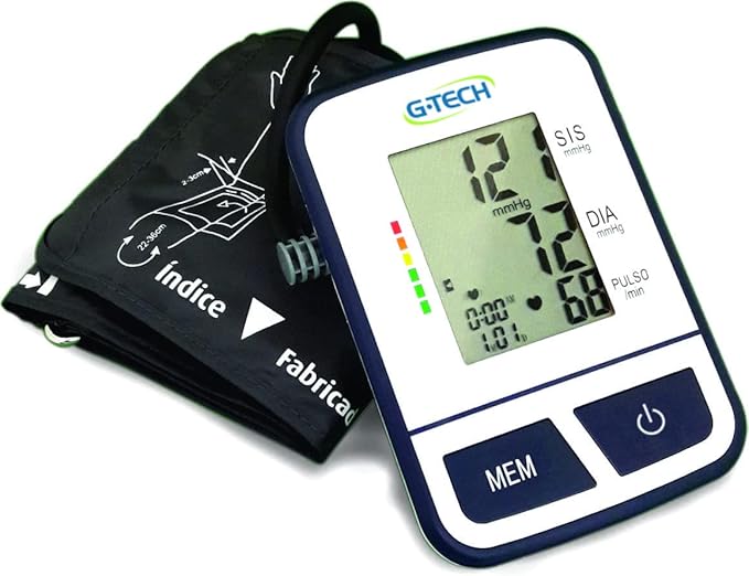 Monitor de Pressão Digital G-Tech BSP11 automático de braço com detector de arritmia e memória para 120 medições