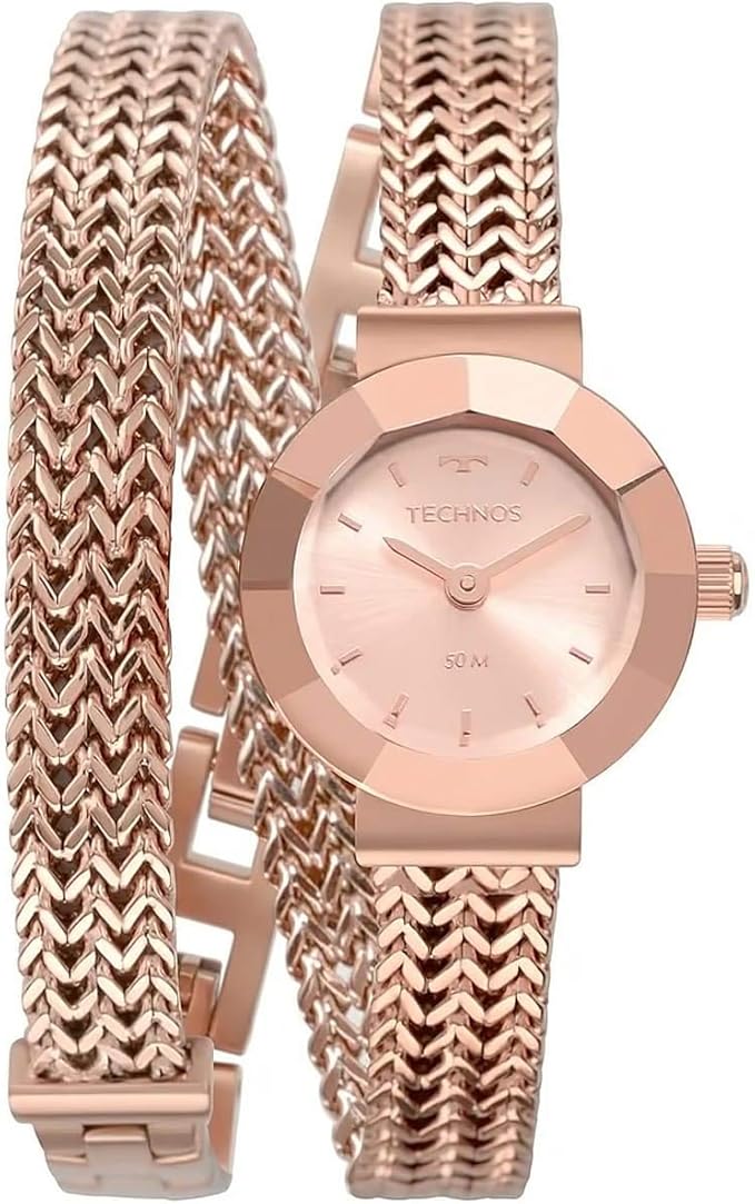 Relógio Technos Feminino Mini Rosé 5Y20IR/4J: elegância delicada e sofisticação em acabamento rosé - Imagem 4
