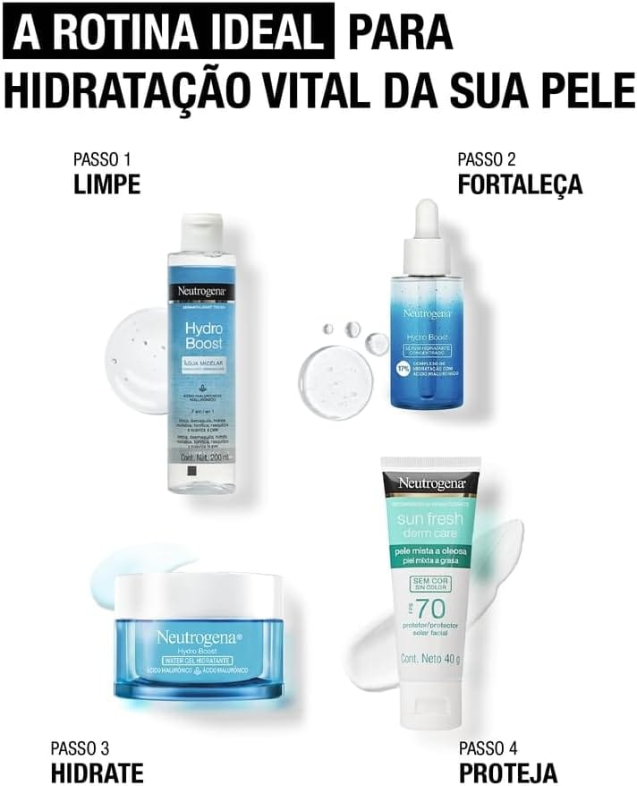 Neutrogena Hidratante Facial Hydro Boost Water Gel com Ácido Hialurônico 50g - Imagem 5