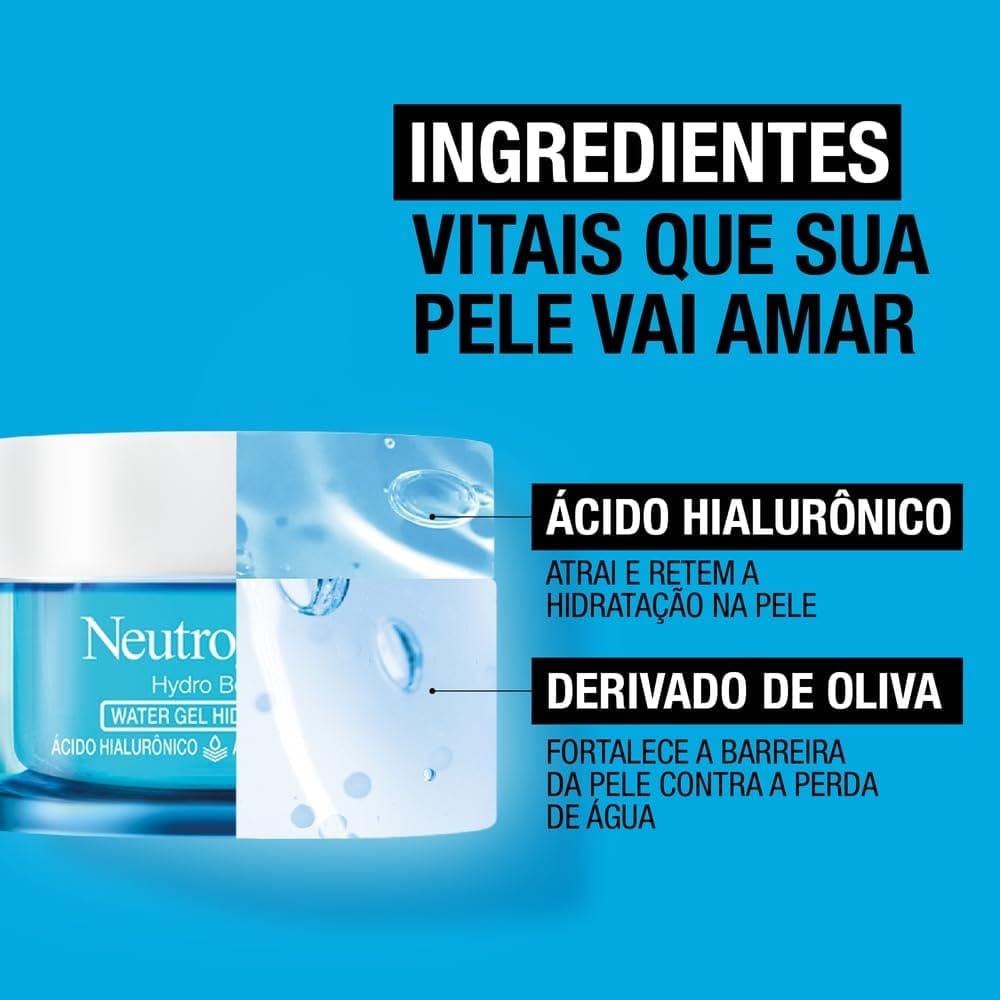 Neutrogena Hidratante Facial Hydro Boost Water Gel com Ácido Hialurônico 50g - Imagem 8