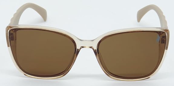 Óculos de Sol Polo London Club Feminino Clássico UV400 Marrom Clear com Case - Imagem 6
