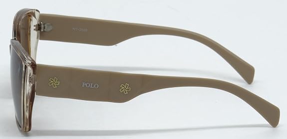 Óculos de Sol Polo London Club Feminino Clássico UV400 Marrom Clear com Case - Imagem 7