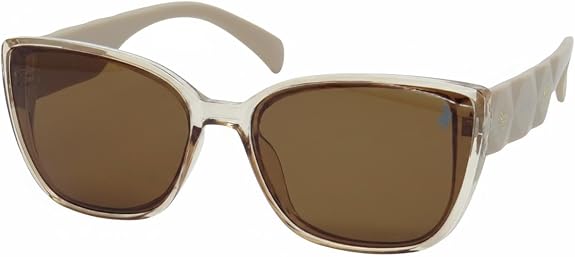 Óculos de Sol Polo London Club Feminino marrom clear com proteção UV400 e design clássico