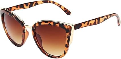 Óculos de Sol Feminino Polarizado Gatinho NIBAY UV400 Armação Tartaruga com Lentes Polarizadas
