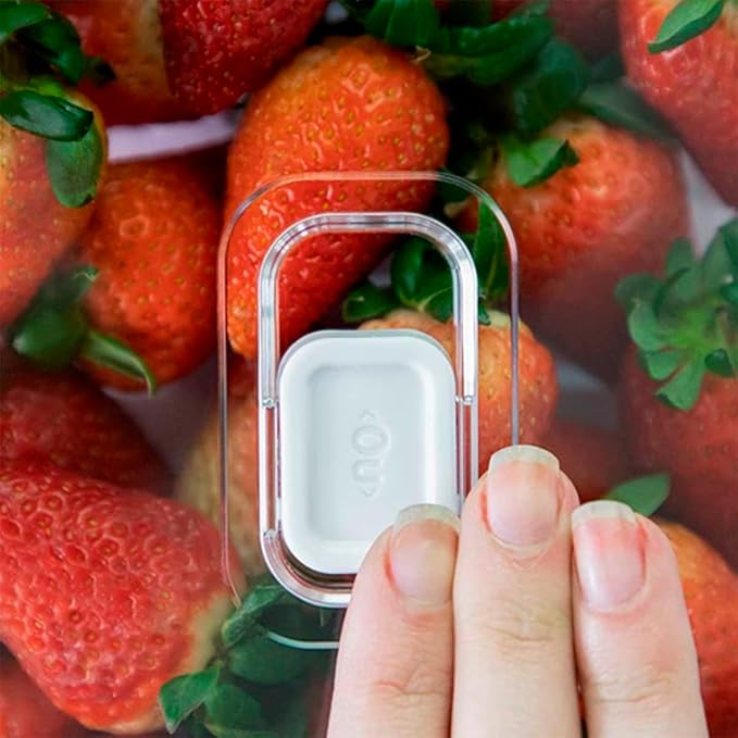 Organizador de Geladeira Clear Fresh Kit 4 Peças 2,2L com Tampa e Cesto - Imagem 2