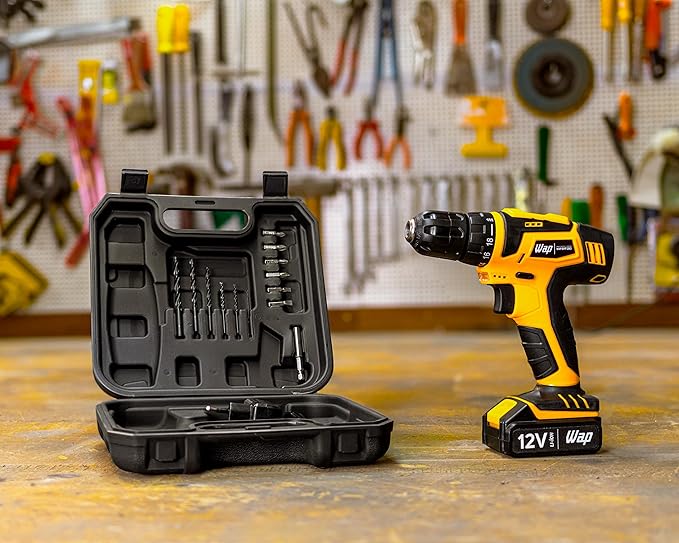 Parafusadeira Furadeira a Bateria WAP 12V BPF-12K3 com Kit de Acessórios e Maleta - Imagem 2
