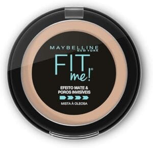 Pó Compacto Maybelline Fit Me efeito matte e poros invisíveis N03 médio claro neutro