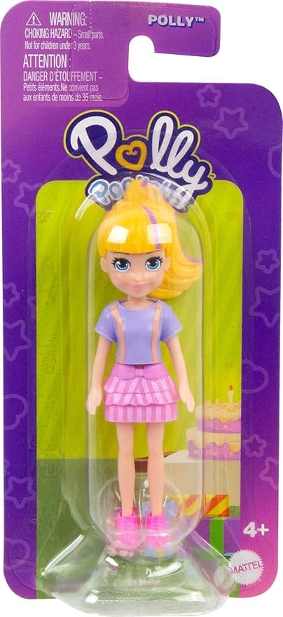 Boneca Surpresa Polly Pocket Mattel 7,62 cm com Visual Fashion e Estilo Divertido para Crianças - Imagem 5