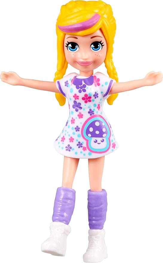 Boneca Surpresa Polly Pocket Mattel 7,62 cm com Visual Fashion e Estilo Divertido para Crianças - Imagem 7