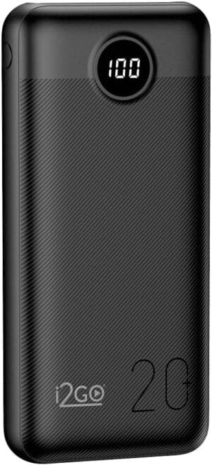 Power Bank i2GO PRO 20000mAh com display digital e carregamento rápido 20W