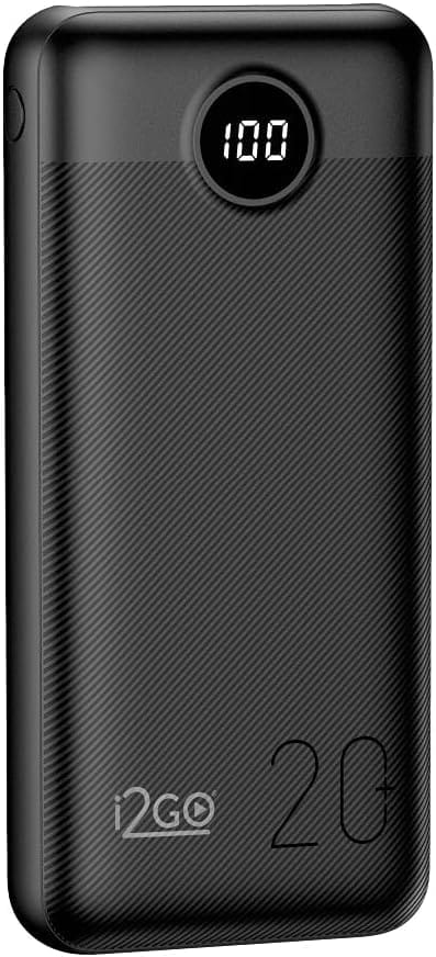 Power Bank i2GO PRO 20000mAh com display digital e carregamento rápido 20W