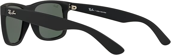 Óculos de Sol Ray-Ban Justin ORB4165L 601/8G Masculino Tam 57 Preto com Lentes Verde Escuro - Imagem 3