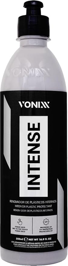 Renovador de Plásticos Vonixx Intense 500ml com proteção UV para interior automotivo