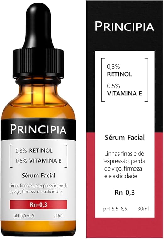 Retinol Principia RN-03 sérum facial com 0,3% de retinol e 0,5% de vitamina E para firmeza e renovação da pele