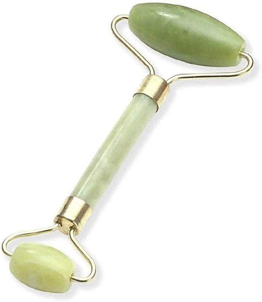 Rolo de Jade Gua Sha kit facial em pedra natural para massagem e skincare