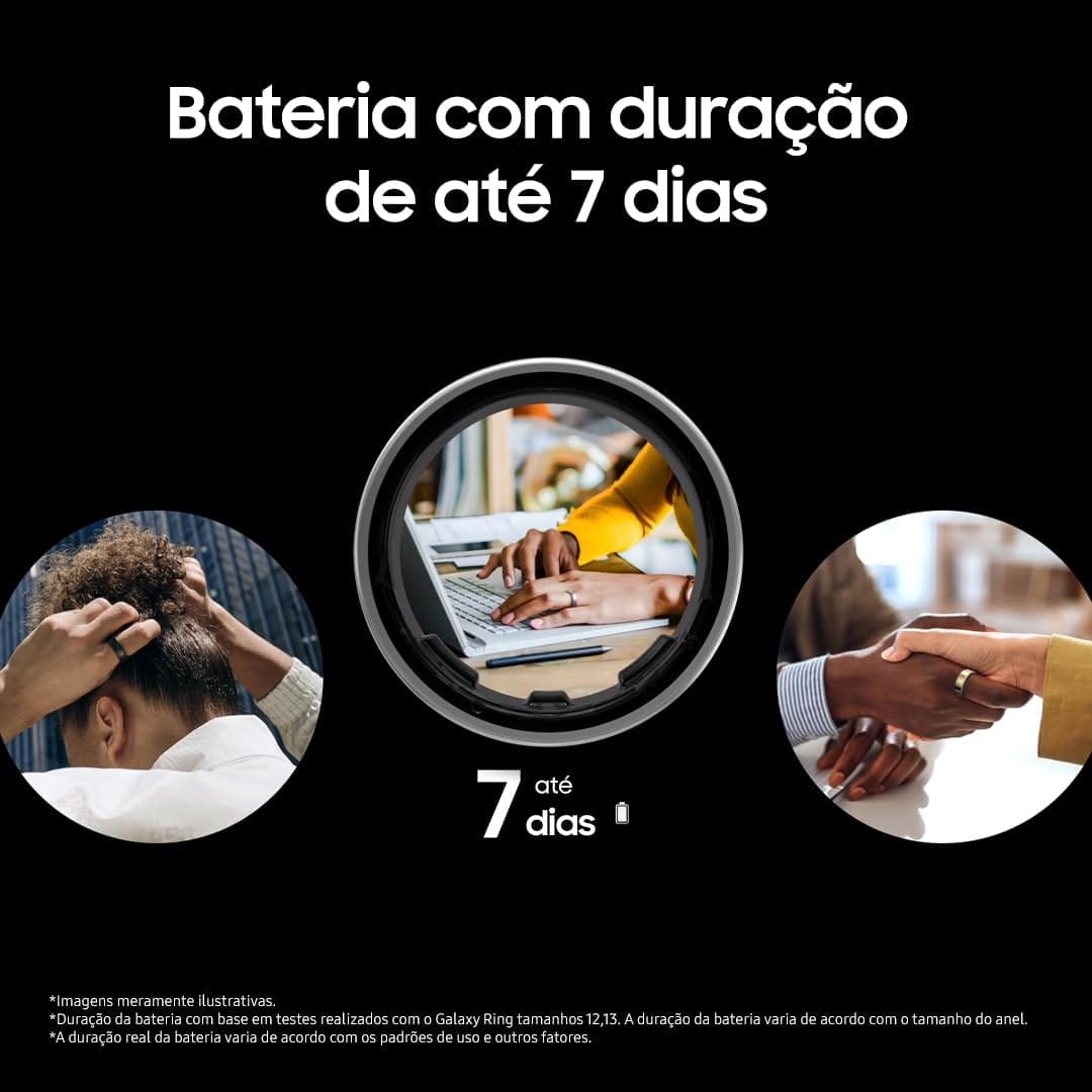 Samsung Galaxy Ring Titânio Dourado | Anel Inteligente com Galaxy AI, Monitoramento de Saúde e Bateria de Até 7 Dias - Imagem 5