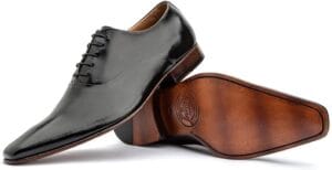 sapato social masculino oxford - Sapato social masculino oxford Bigioni em couro premium preto com acabamento artesanal