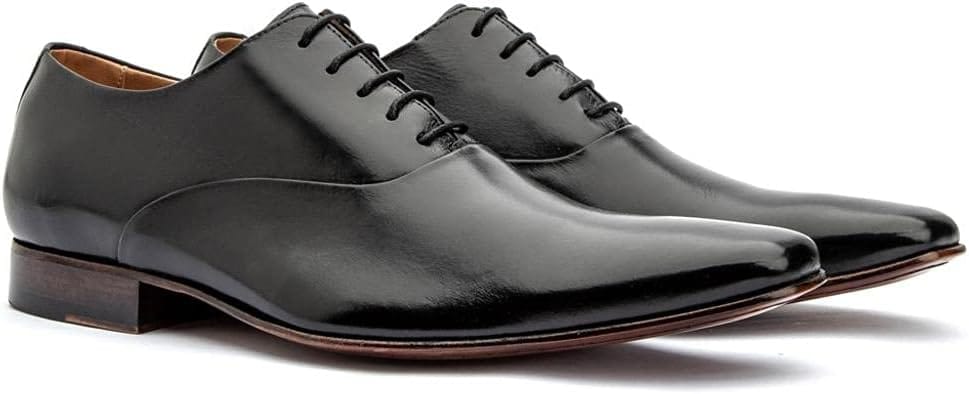 sapato social masculino oxford - Sapato social masculino oxford Bigioni em couro premium preto com acabamento artesanal