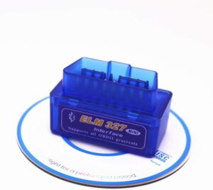 scanner obd2 bluetooth ELM327 compatível com Android e iPhone para diagnóstico veicular em tempo real