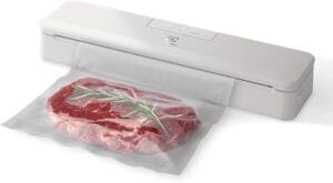 Seladora a Vácuo Electrolux portátil branca 220V conservando alimentos com sistema de vedação a vácuo
