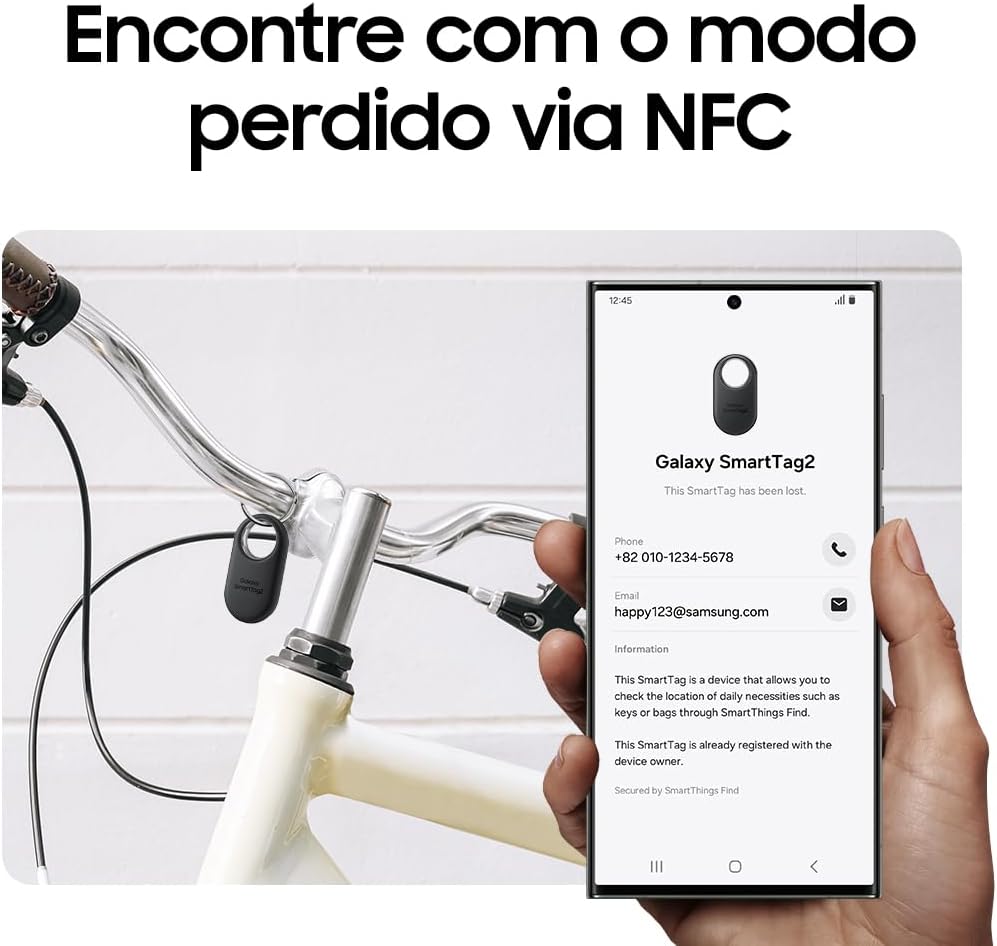 Localizador Samsung Galaxy SmartTag2 Bluetooth para Rastreamento de Chaves, Mochilas, Malas e Objetos Pessoais - Imagem 2