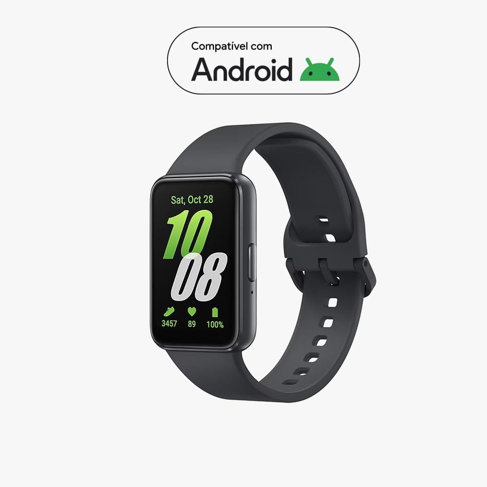 Smartwatch Samsung Galaxy Fit3 Display AMOLED 1.6" Grafite - Imagem 5