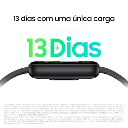 Smartwatch Samsung Galaxy Fit3 Display AMOLED 1.6" Grafite - Imagem 11