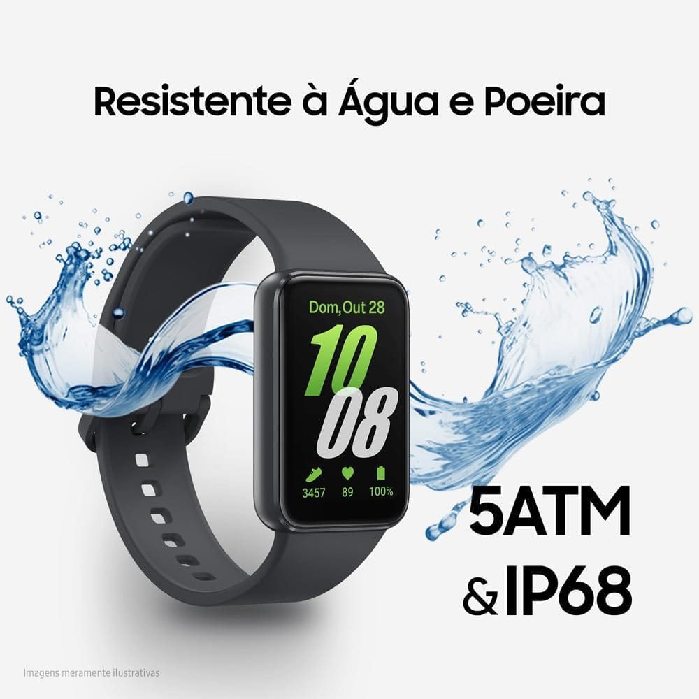 Smartwatch Samsung Galaxy Fit3 Display AMOLED 1.6" Grafite - Imagem 7