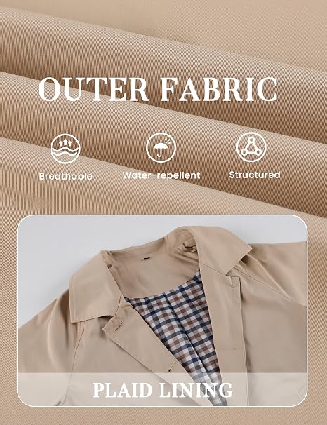 Sobretudo Feminino Curto Dqbeng com Forro Xadrez: elegância europeia e sofisticação para outono e inverno - Imagem 6