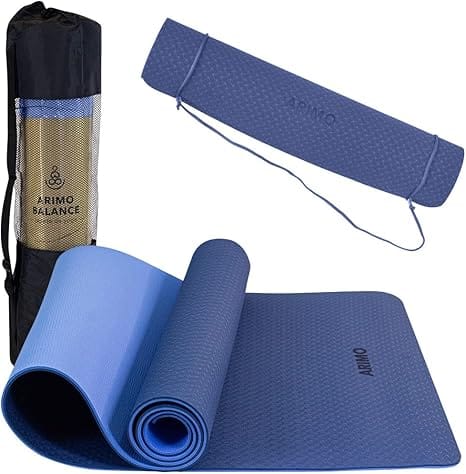 ARIMO Tapete Yoga Premium TPE Antiderrapante 181x61cm 6mm com Bolsa para Transporte - Imagem 14