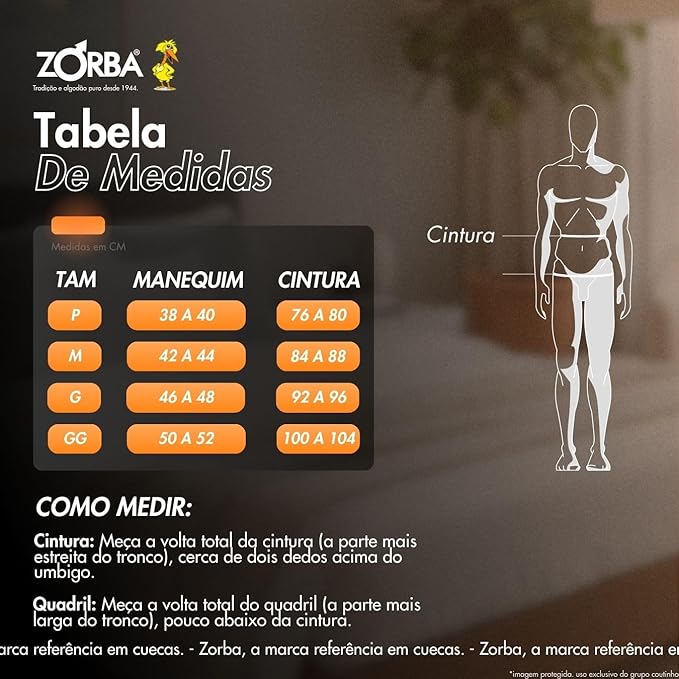 Kit 4 Cuecas Boxer Zorba Algodão Sem Costura Max Fresh Masculina - Imagem 2